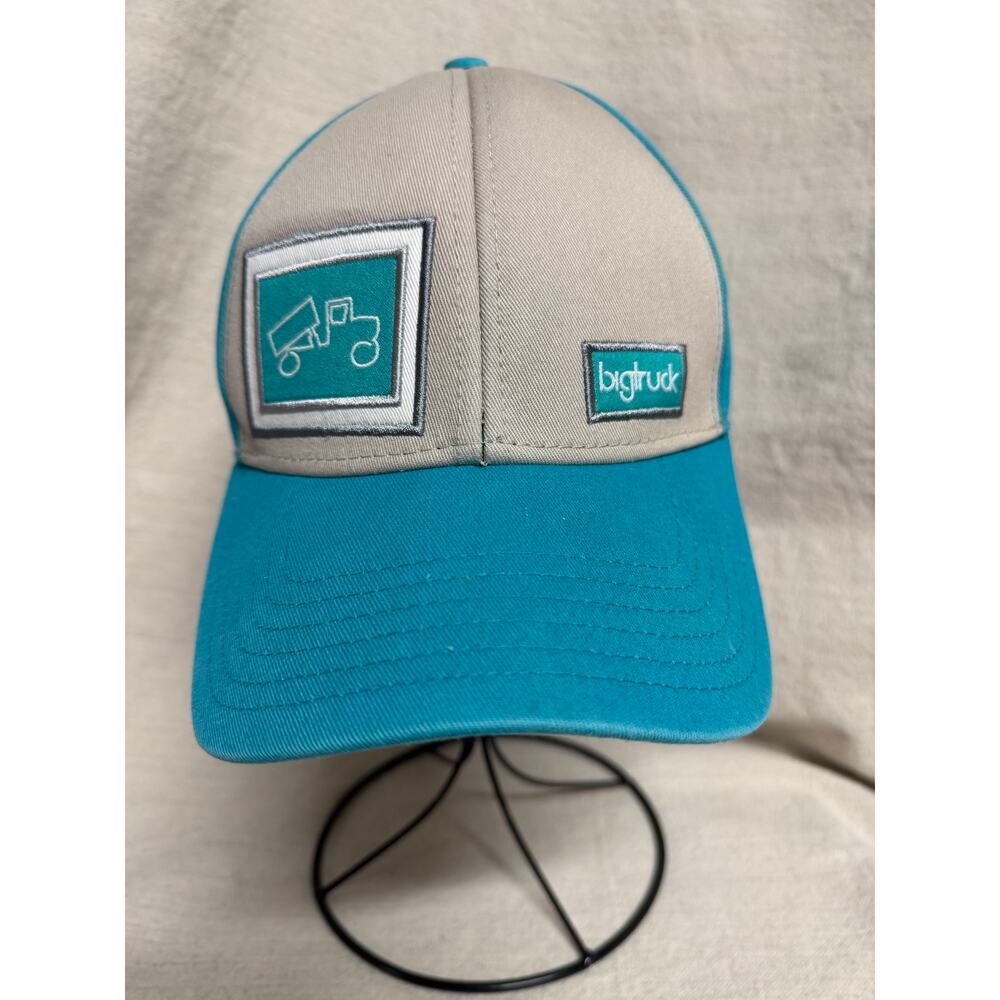 Big Truck Snapback Hat Teal Gray Trucker Cap Outdoor Lifestyle Adjustable Cap